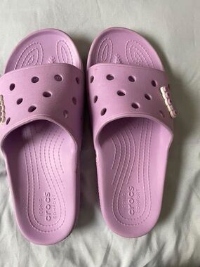 CROCS Lavender Slide Sandals